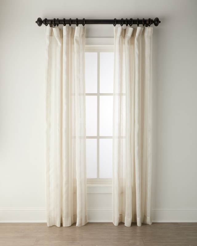 Flutter Sheer Drapery Panel, 96"